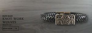 celtic wolf bracelet