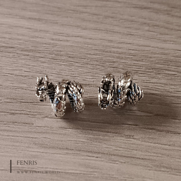 silver dragon beard braid beads
