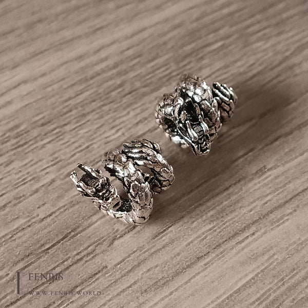 silver dragon beard braid beads