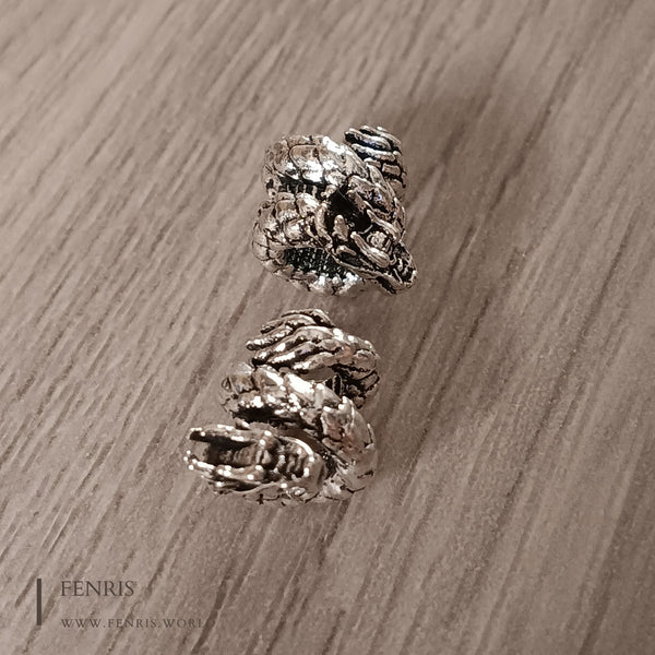 silver dragon beard braid beads