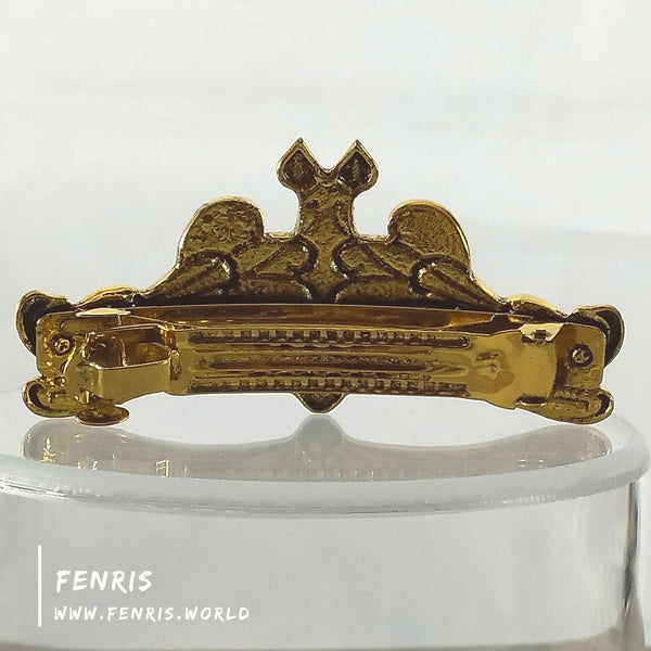 art nouveau barrette bronze