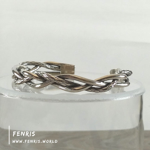 silver twist bracelet
