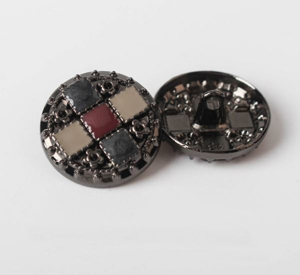 buttons metal black green red coat jacket designer paris