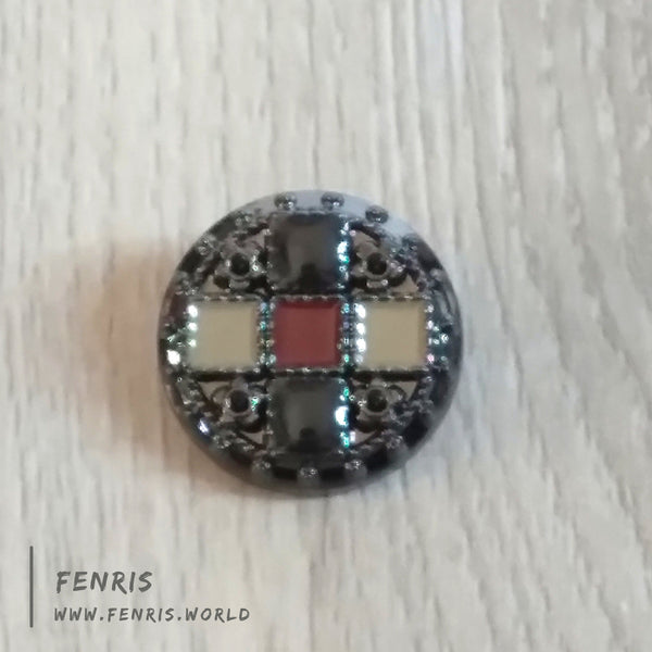 buttons black green red designer jacket