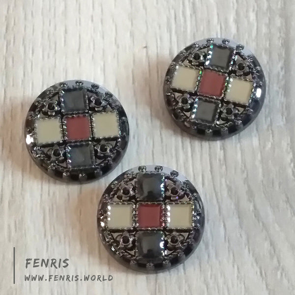 buttons black green red designer jacket