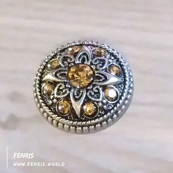 buttons silver floral amber gemstone coat jacket