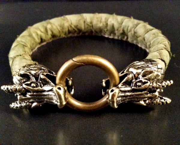 leather dragon bracelet