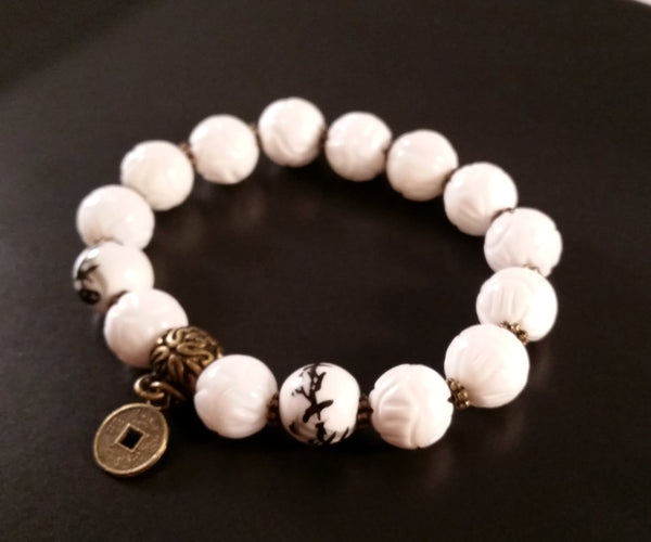 White Lotus Bracelet