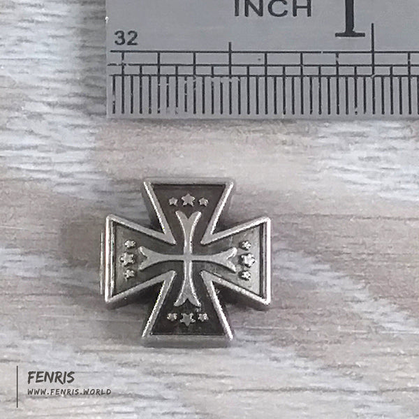 rivets studs silver maltese cross gothic biker punk leather metal