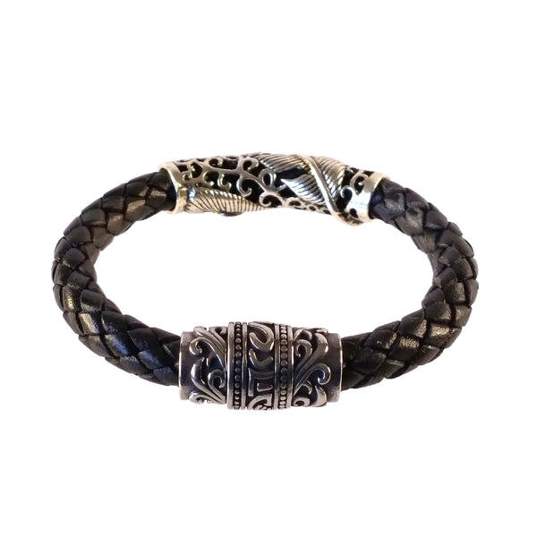 silver feather bracelet