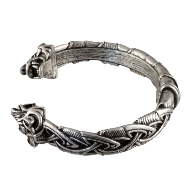 wolf bracelet knot work norse viking celtic mens womens