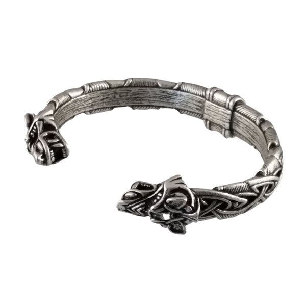 wolf bracelet knot work norse viking celtic mens womens