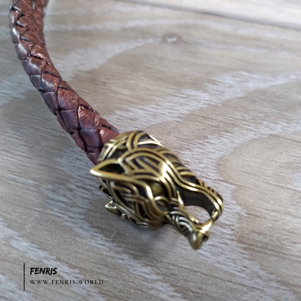 wolf torc bronze knotwork viking celtic