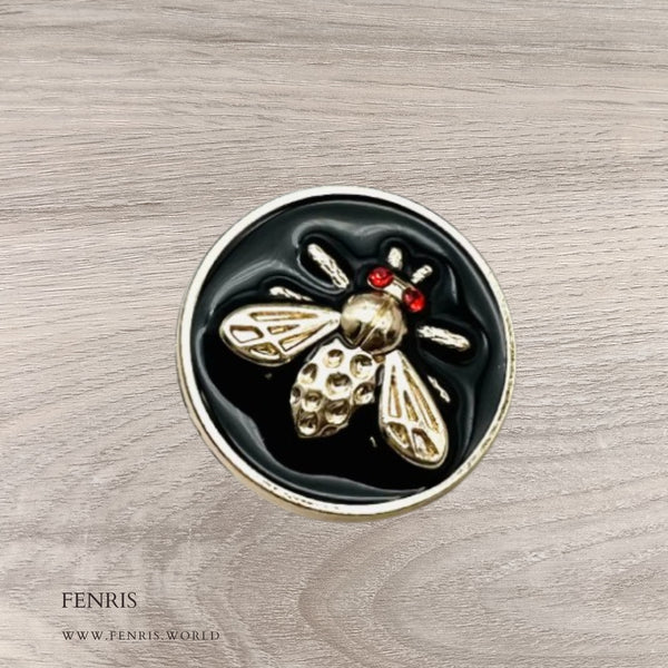 gold black red enamel bee buttons coat jacket sweater