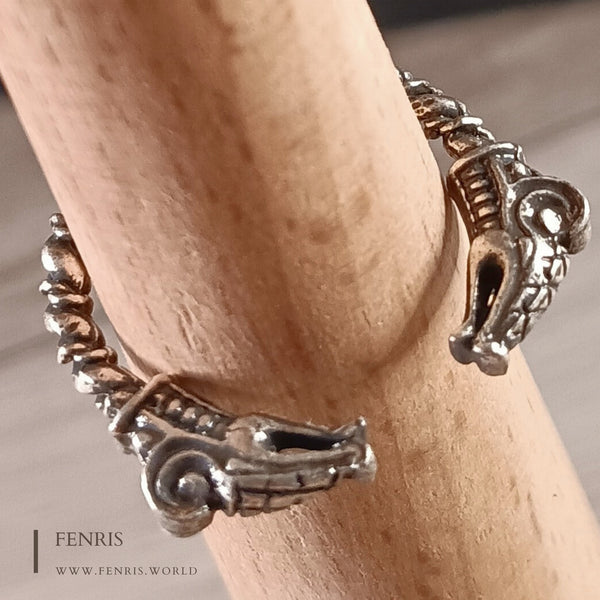 dragon rings silver bronze celtic viking torc
