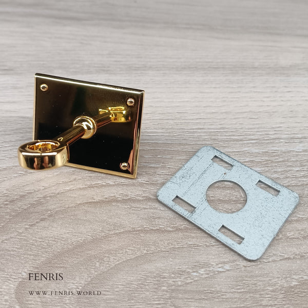 gold padlock post for top handle handbags