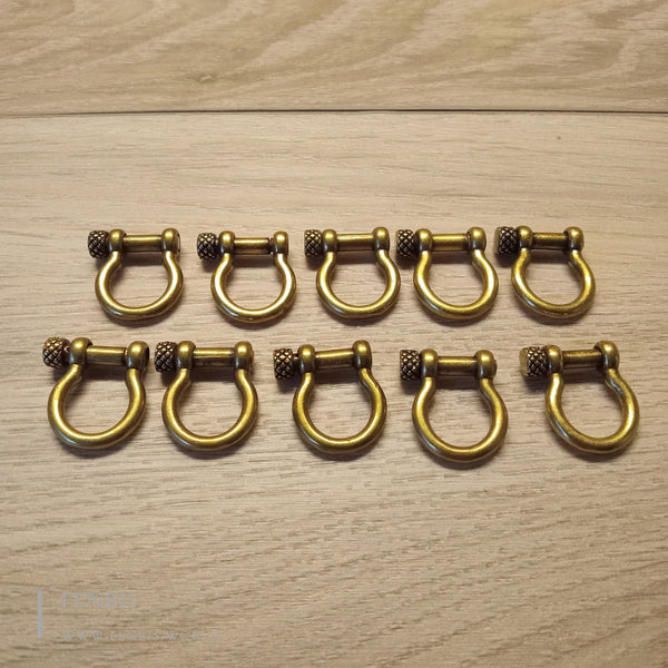 paracord screw clasps brass silver