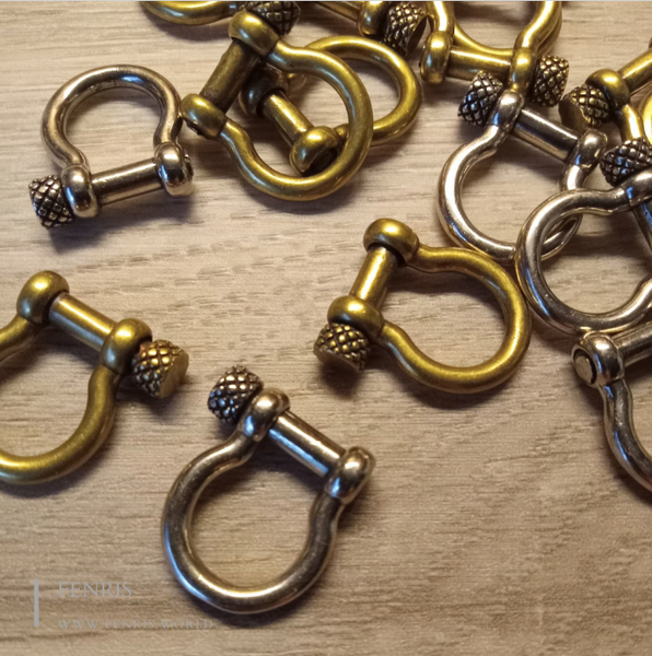 paracord screw clasps brass silver