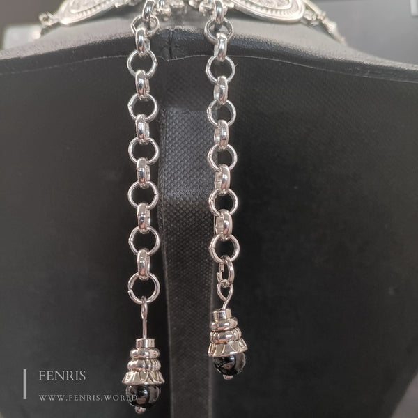 silver medallion choker