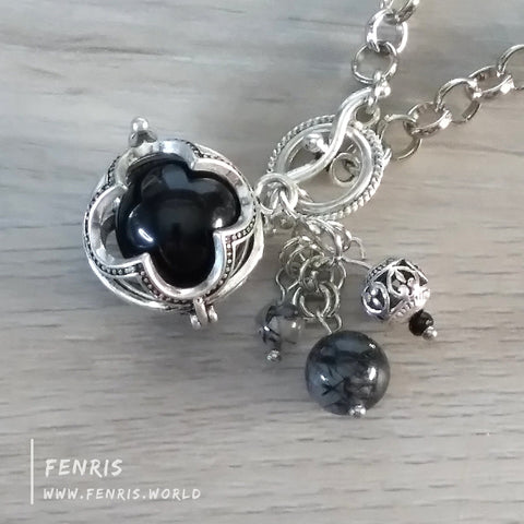 gothic agate necklace
