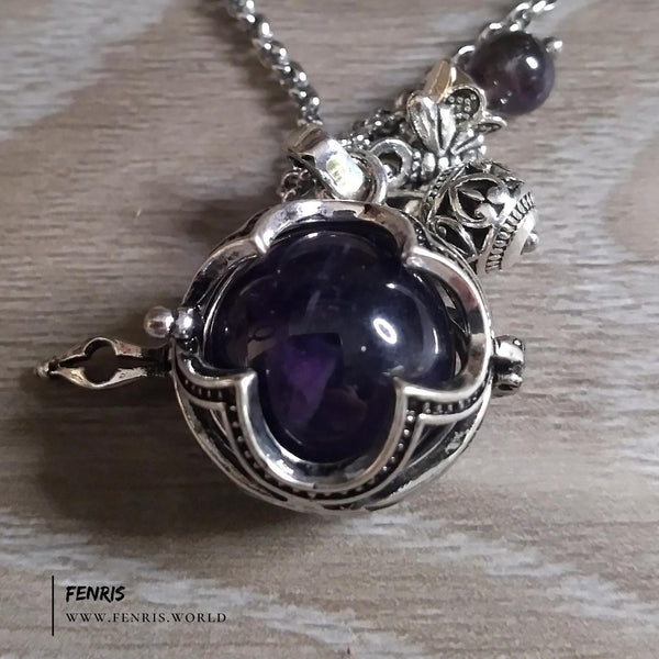 gothic amethyst necklace