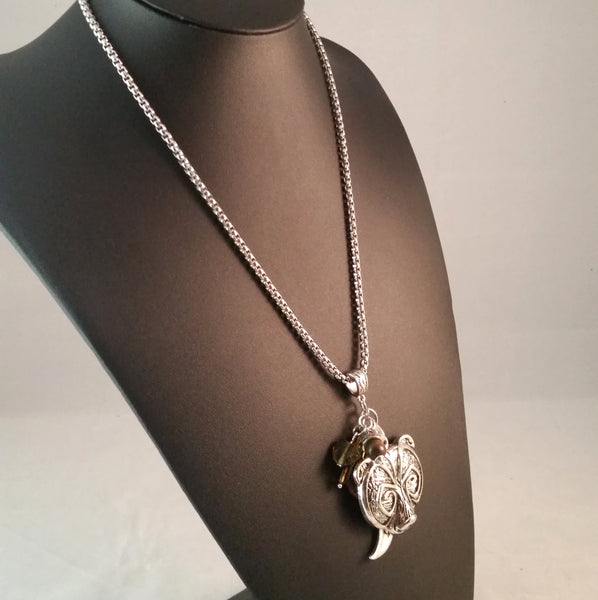 mens bear necklace