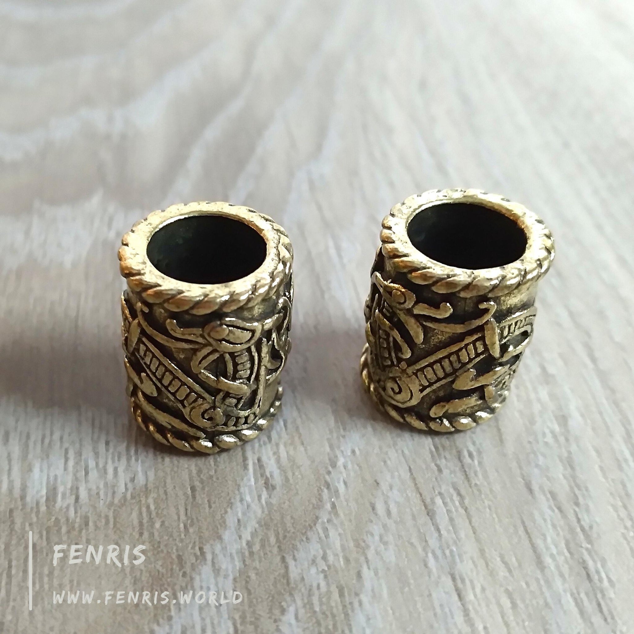beard beads viking dragon