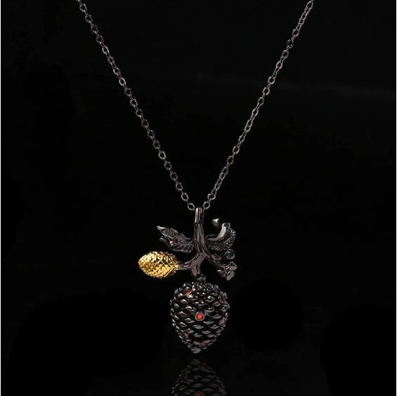 black gold necklace