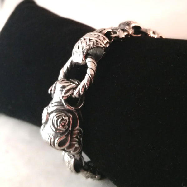 silver boar bracelet