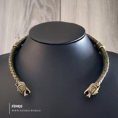 bronze bear torc green