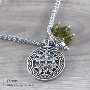green man necklace