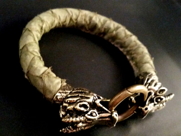 leather dragon bracelet