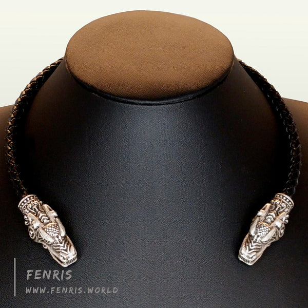 dragon torc celtic silver viking