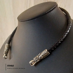 dragon torc silver viking valknut