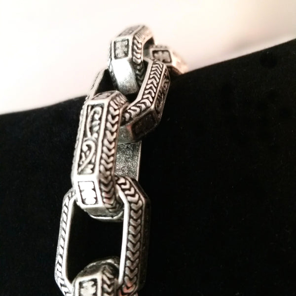 rectangle link bracelet