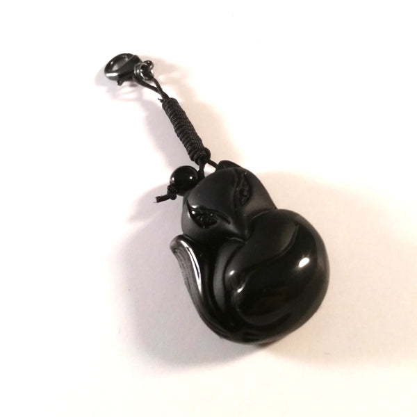 black fox bag charm