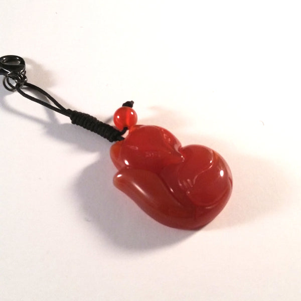 red fox bag charm