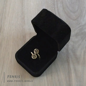 gift box for rings black velvet