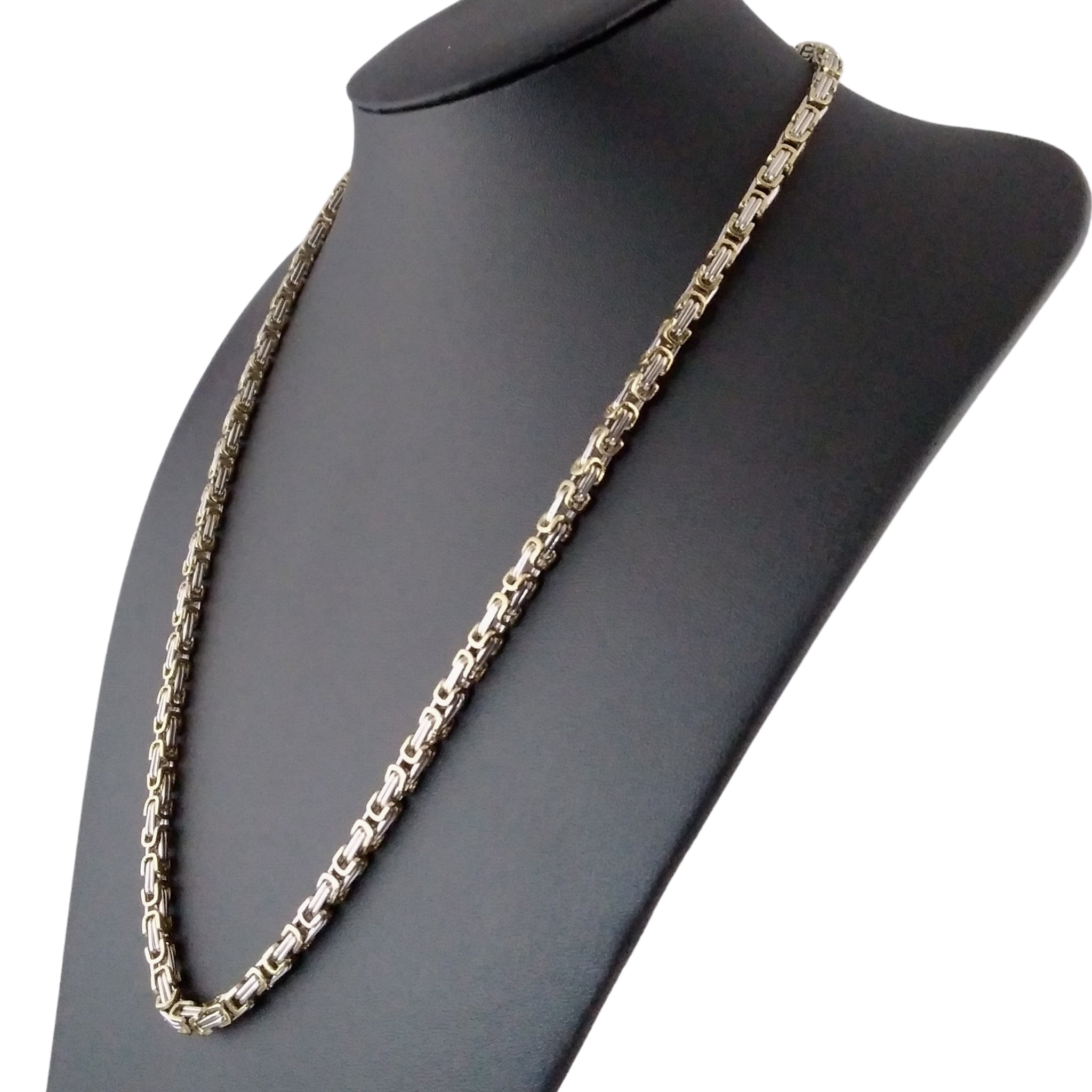 925 Sterling Silver Byzantine Chain | 3mm Thick | 20