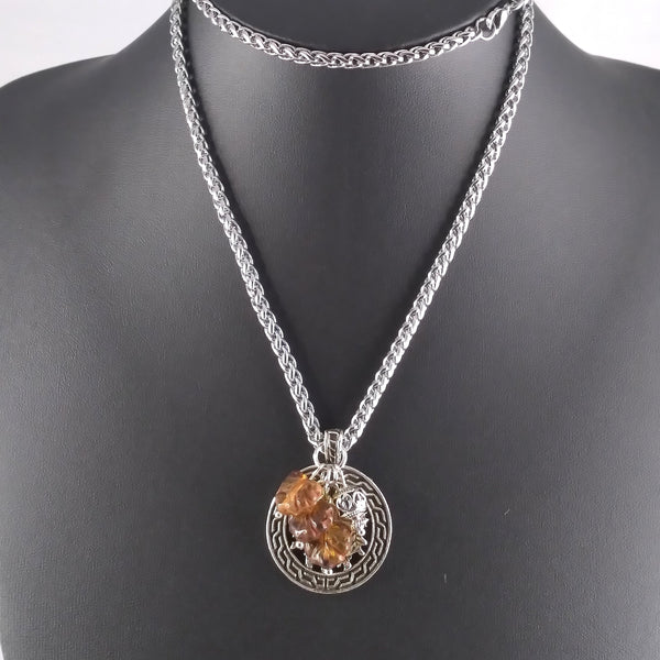 amber charm necklace