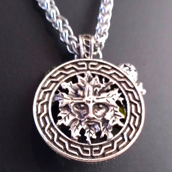 green man necklace