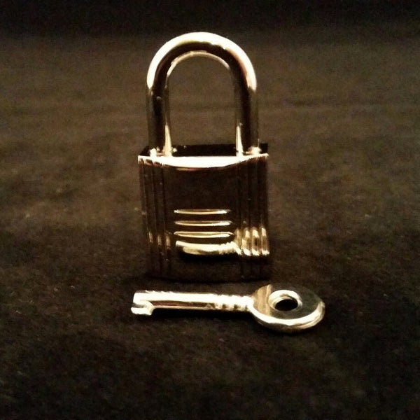 silver padlock purse handbag jewelry accessory necklace leather