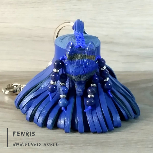 lapis wolf keychain