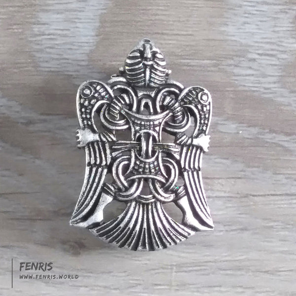 loki pin brooch silver norse viking uppakra denmark