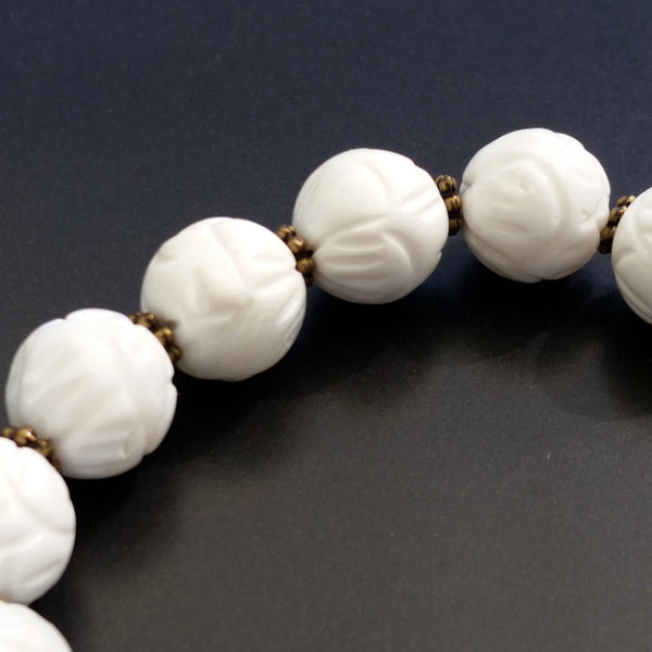 White Lotus Pearl Bracelet