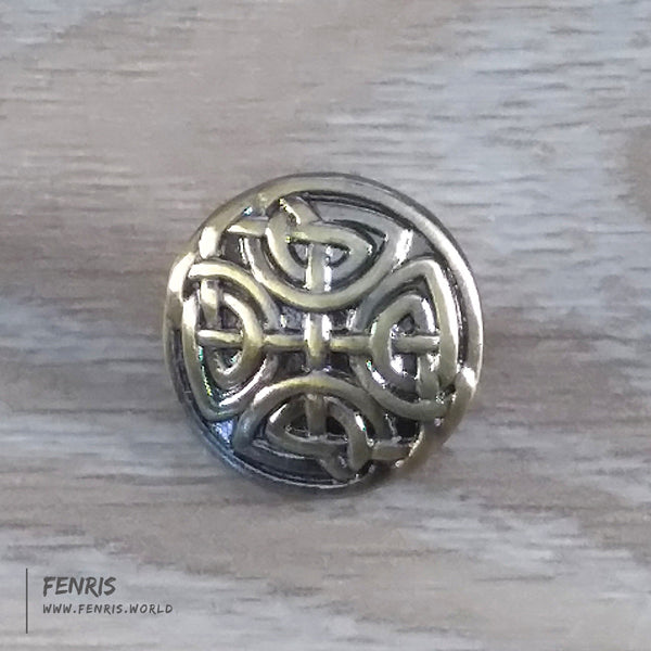 celtic knot buttons bronze