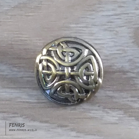 celtic knot buttons bronze