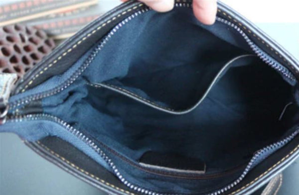 black leather shoulder bag