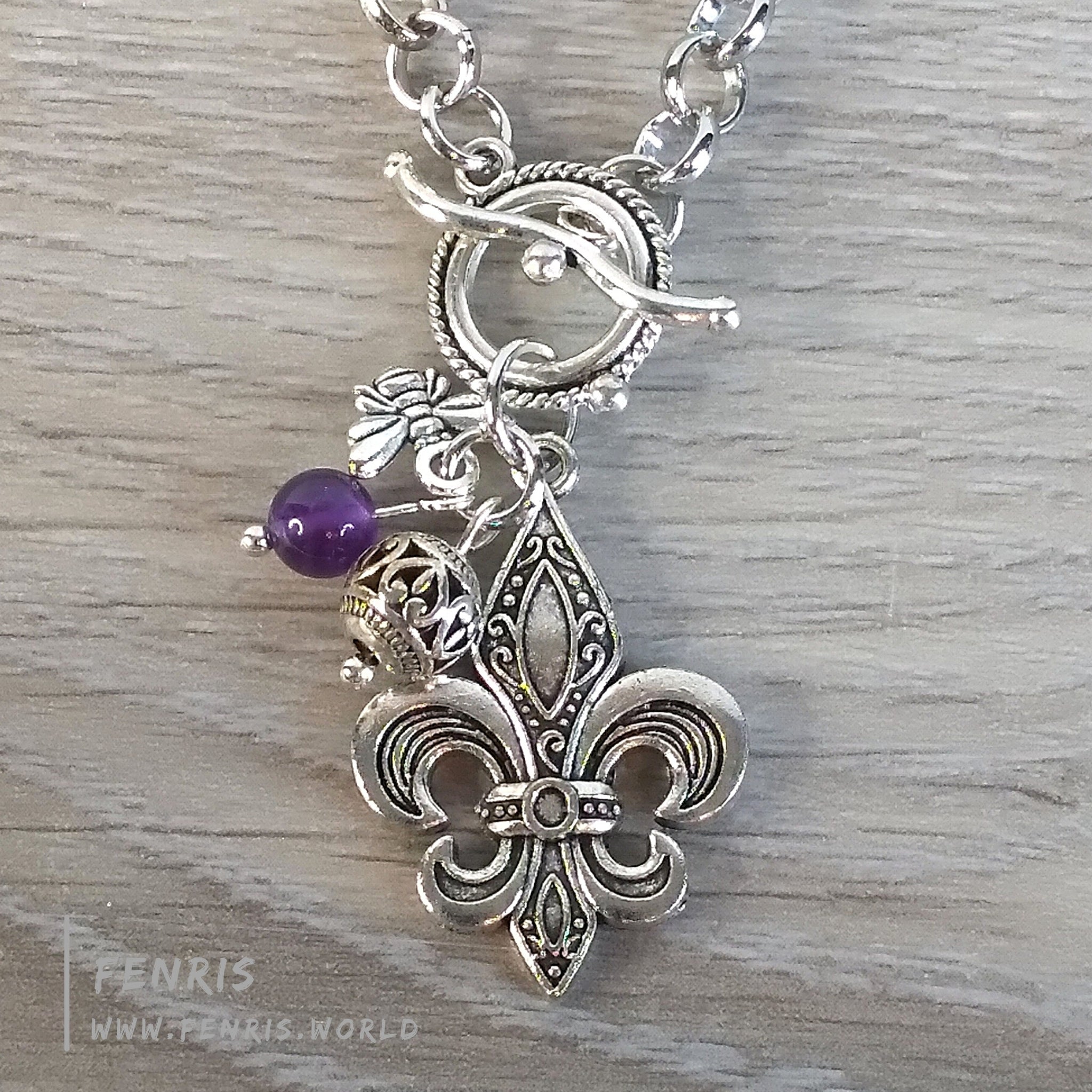 fleur de lys necklace