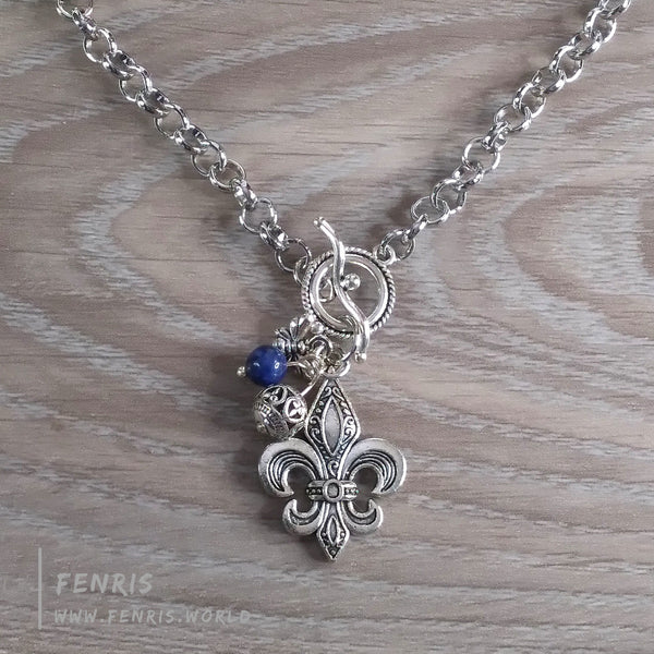 fleur de lys necklace
